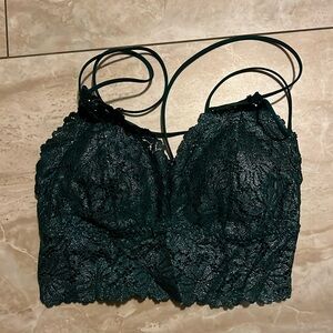 Green Victoria’s Secret bralette